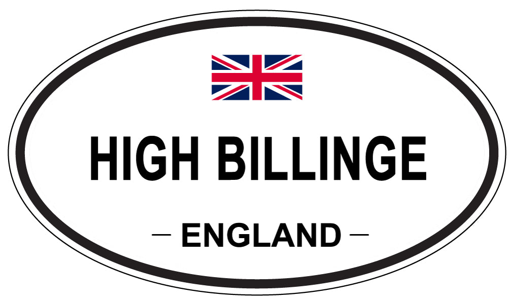 HIGH BILLINGE, England - Oval Magnet
