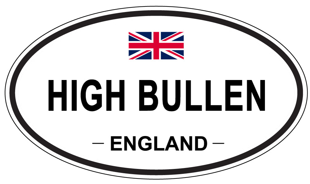 HIGH BULLEN, ENGLAND - Oval Sticker