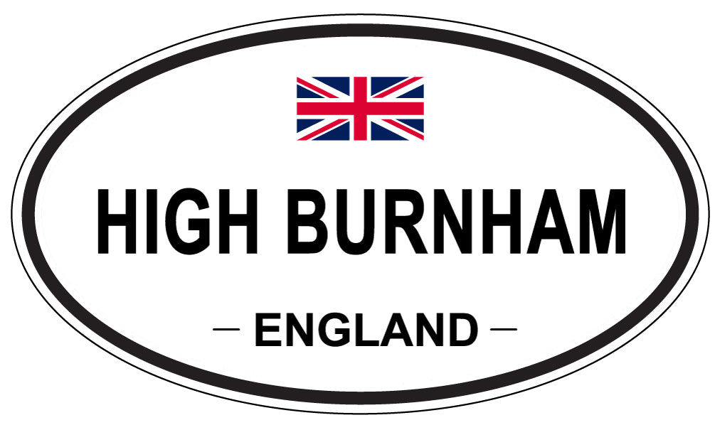 HIGH BURNHAM, ENGLAND - Oval Sticker