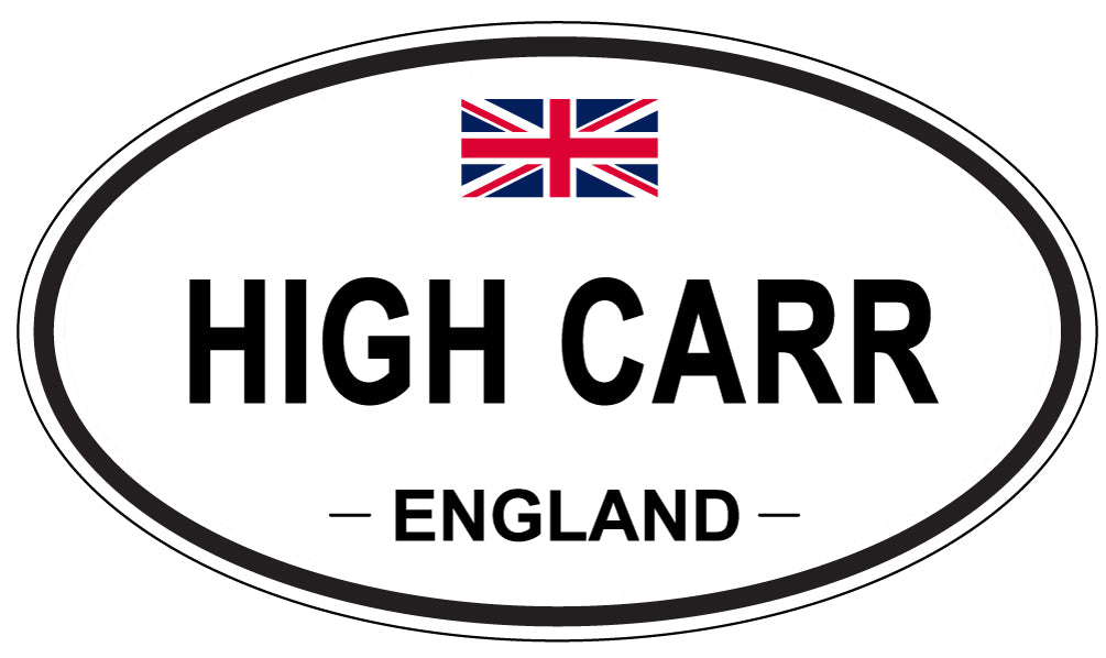 HIGH CARR, England - Oval Magnet