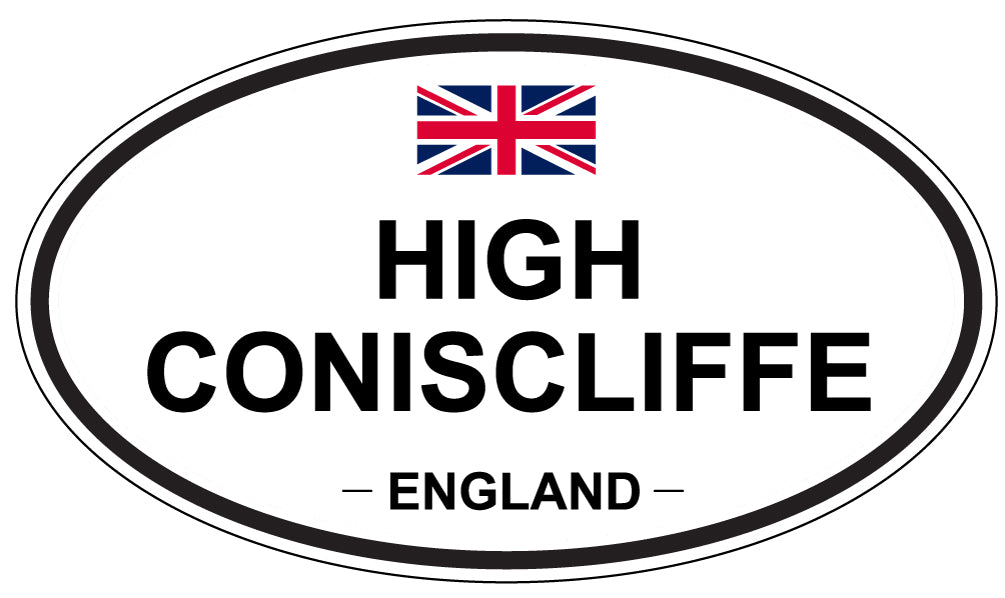 HIGH CONISCLIFFE, England - Oval Magnet