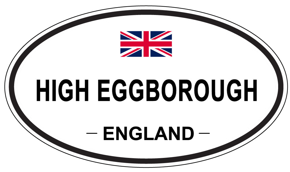 HIGH EGGBOROUGH, ENGLAND - Oval Sticker