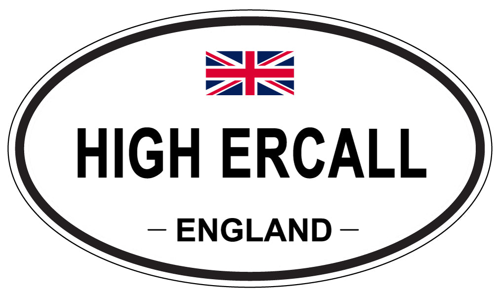 HIGH ERCALL, England - Oval Magnet