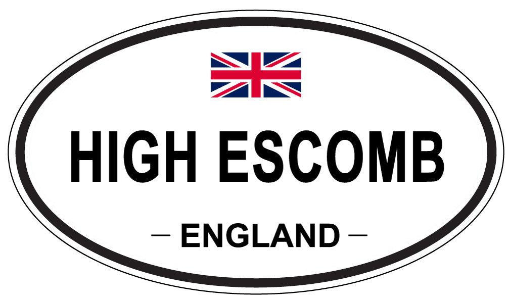 HIGH ESCOMB, England - Oval Magnet