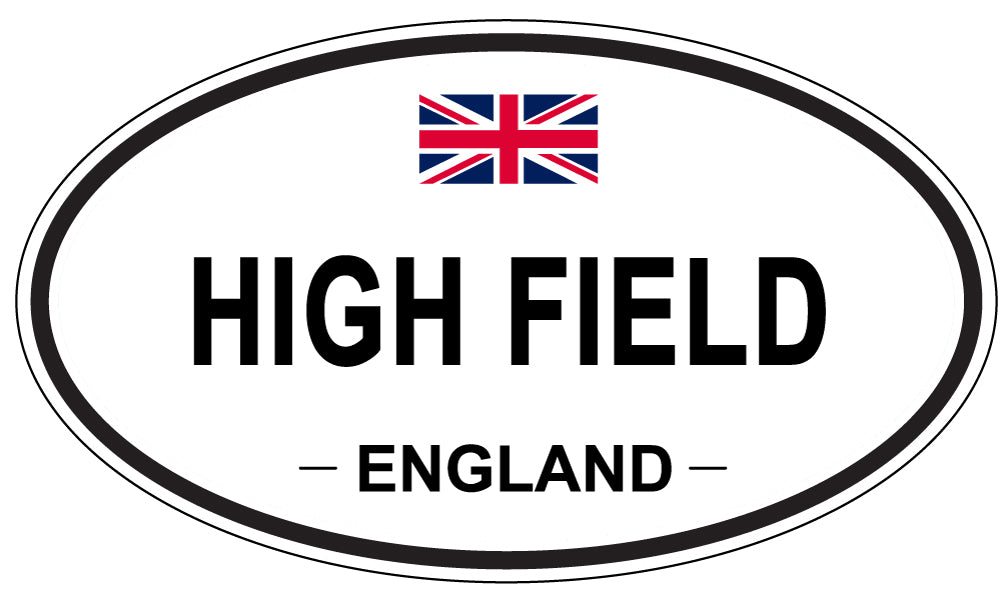 HIGH FIELD, England - Oval Magnet