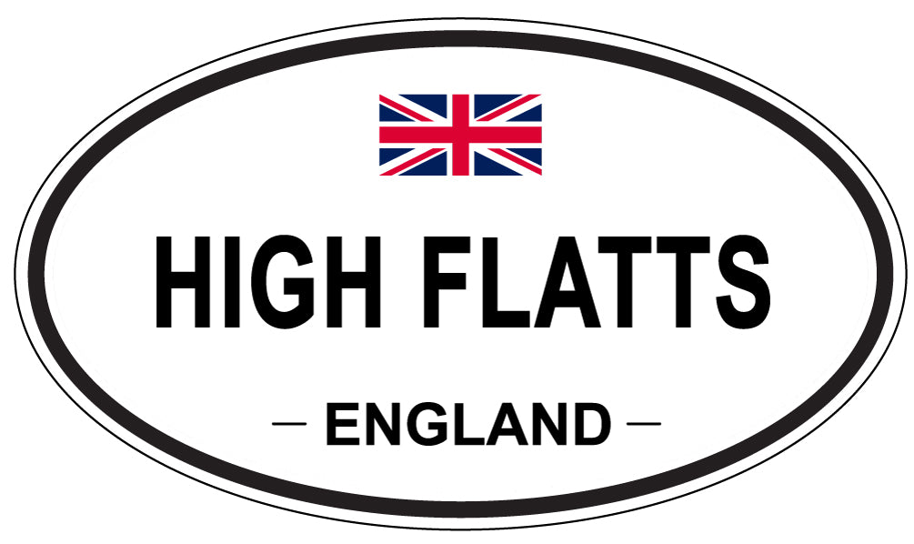 HIGH FLATTS, England - Oval Magnet