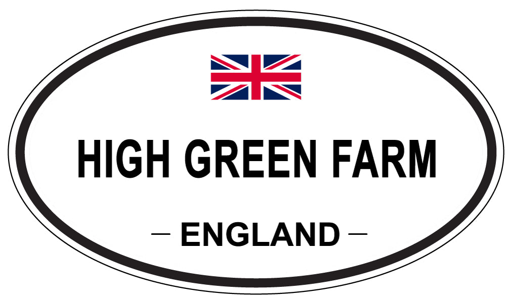 HIGH GREEN FARM, England - Oval Magnet