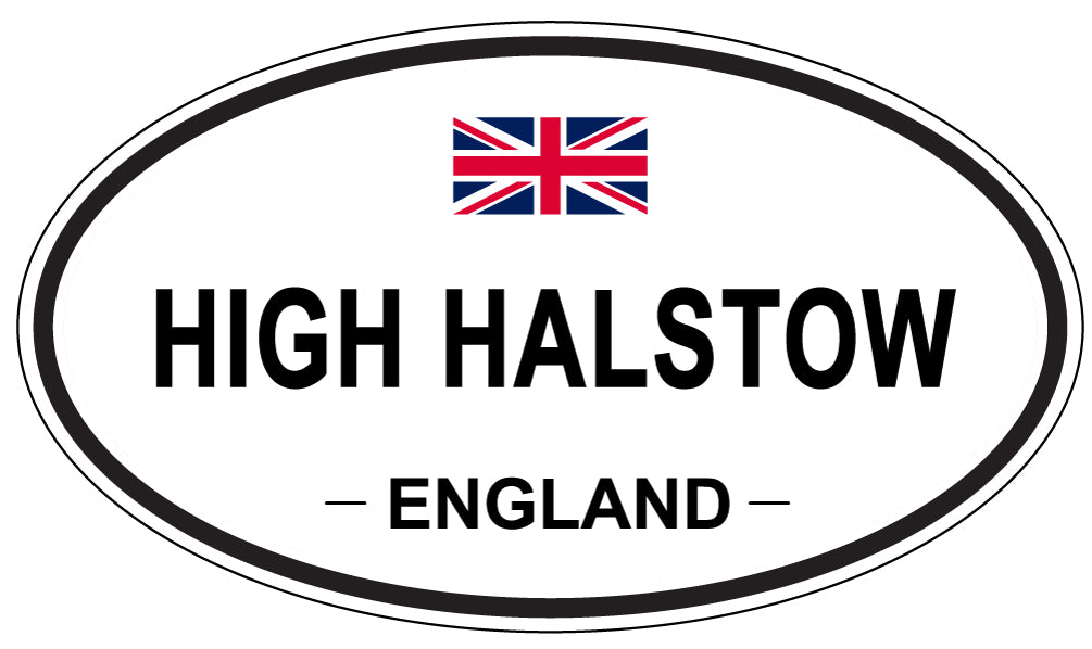 HIGH HALSTOW, ENGLAND - Oval Sticker