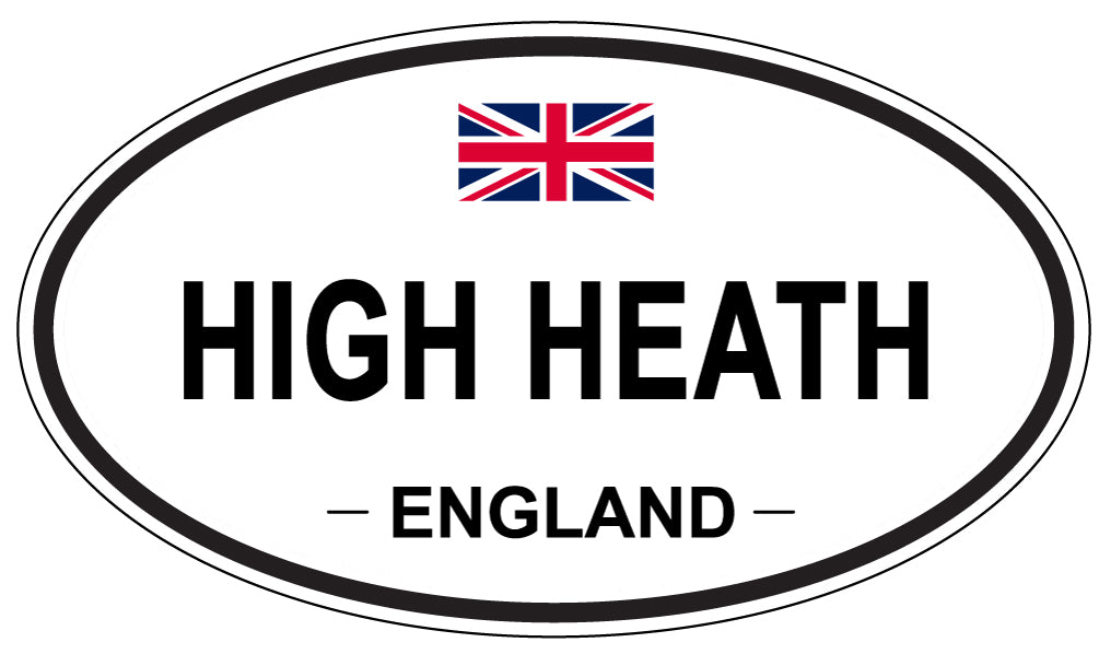 HIGH HEATH, ENGLAND - Oval Sticker