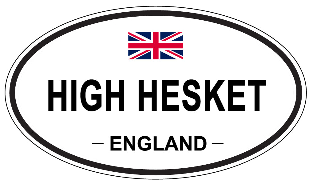 HIGH HESKET, England - Oval Magnet