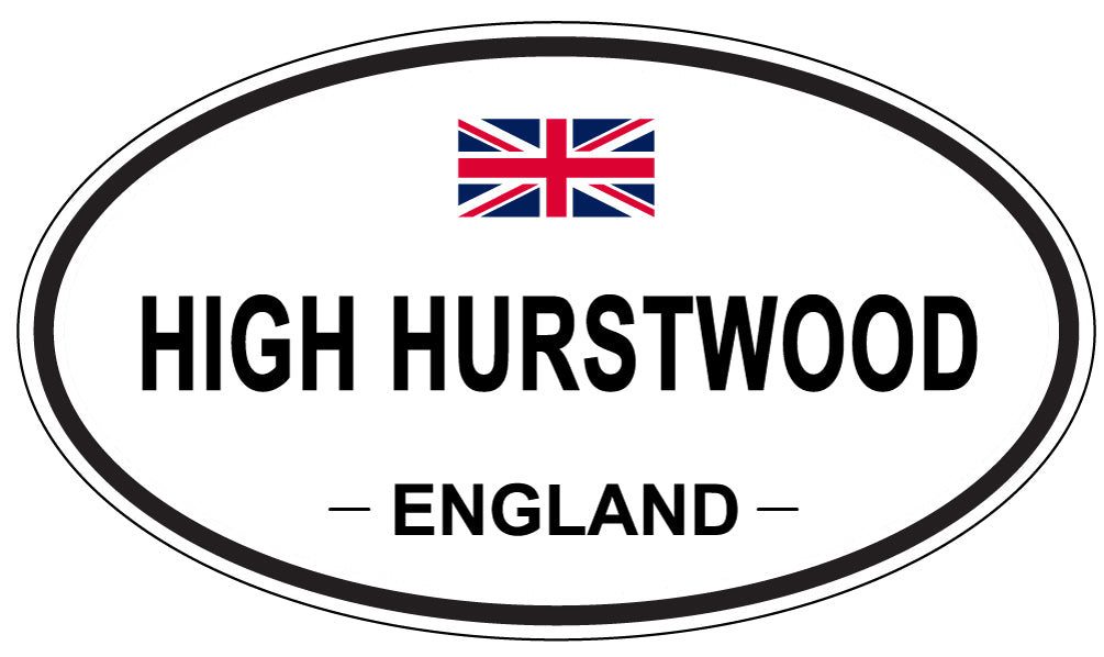 HIGH HURSTWOOD, ENGLAND - Oval Sticker