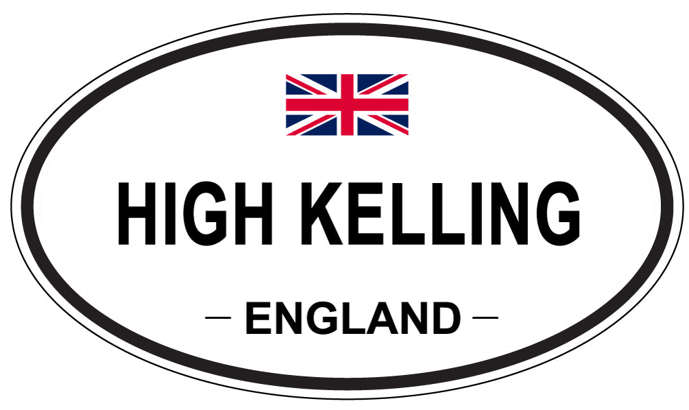 HIGH KELLING, ENGLAND - Oval Sticker