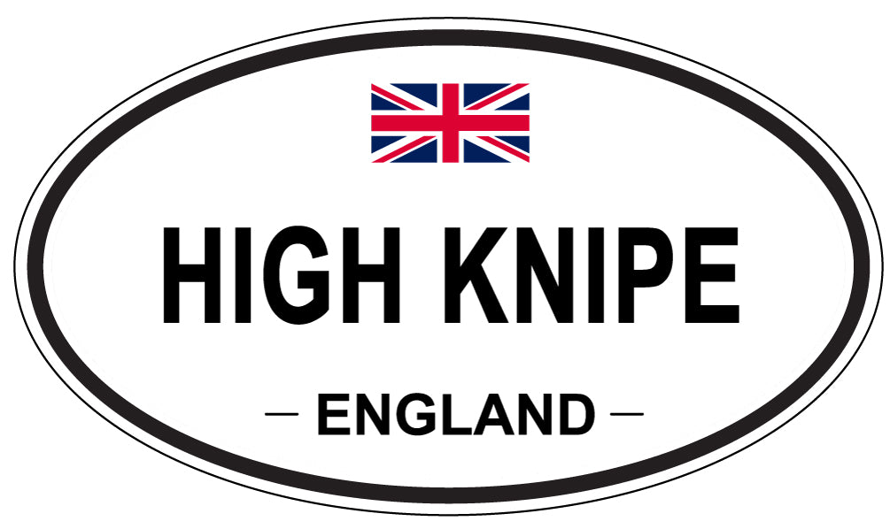 HIGH KNIPE, ENGLAND - Oval Sticker