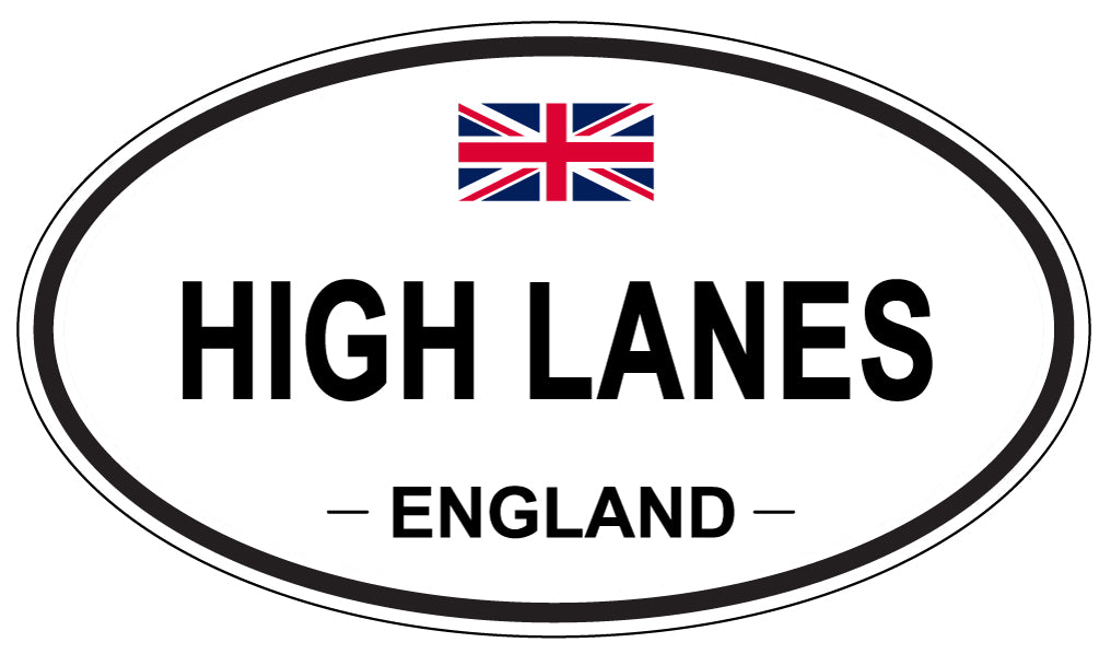 HIGH LANES, England - Oval Magnet