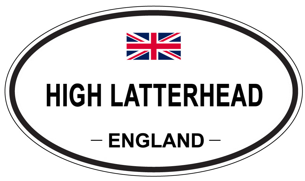 HIGH LATTERHEAD, England - Oval Magnet