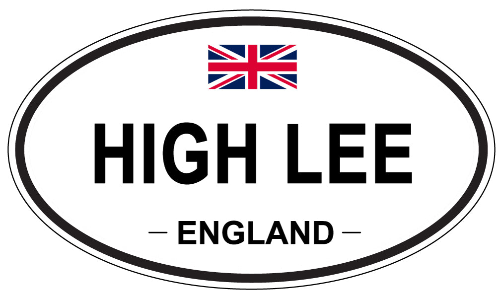 HIGH LEE, ENGLAND - Oval Sticker