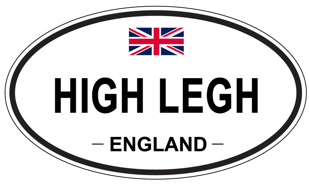 HIGH LEGH, ENGLAND - Oval Sticker