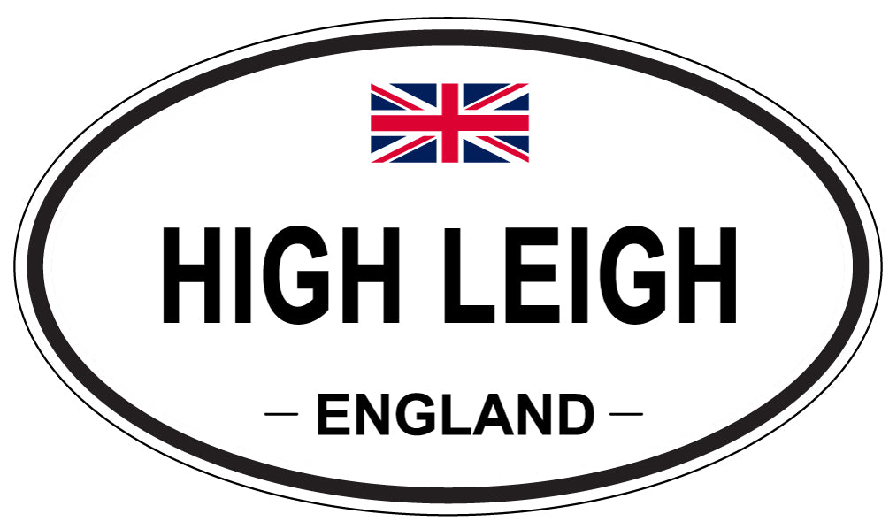 HIGH LEIGH, ENGLAND - Oval Sticker