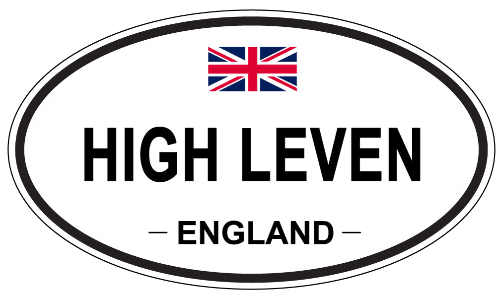 HIGH LEVEN, ENGLAND - Oval Sticker