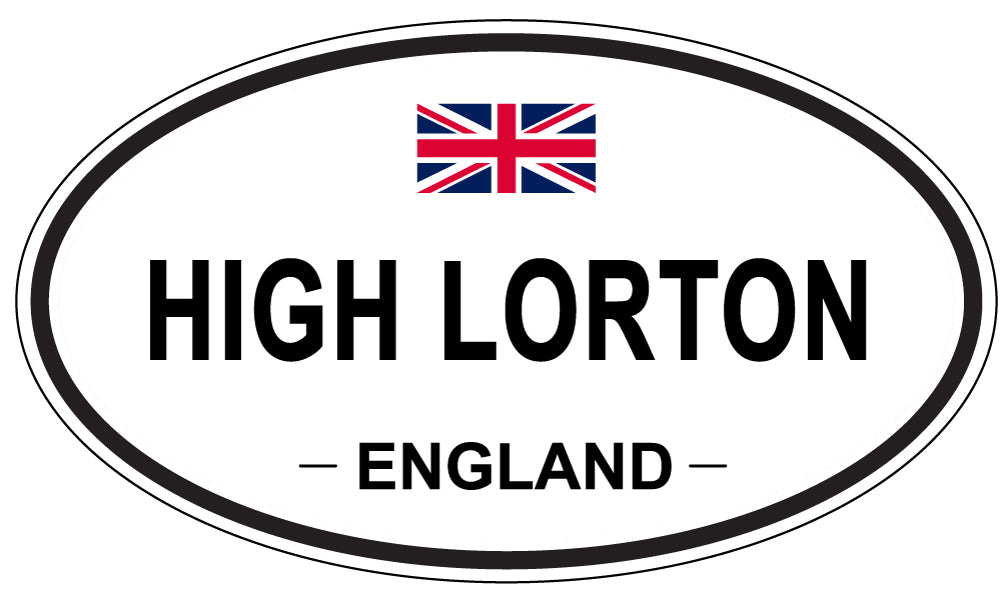 HIGH LORTON, ENGLAND - Oval Sticker