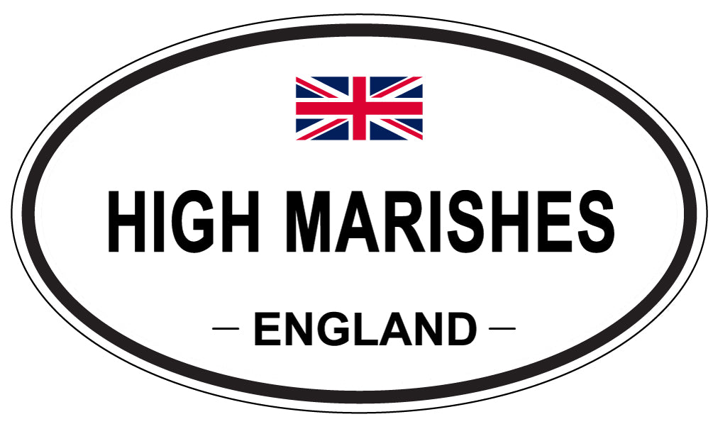 HIGH MARISHES, England - Oval Magnet