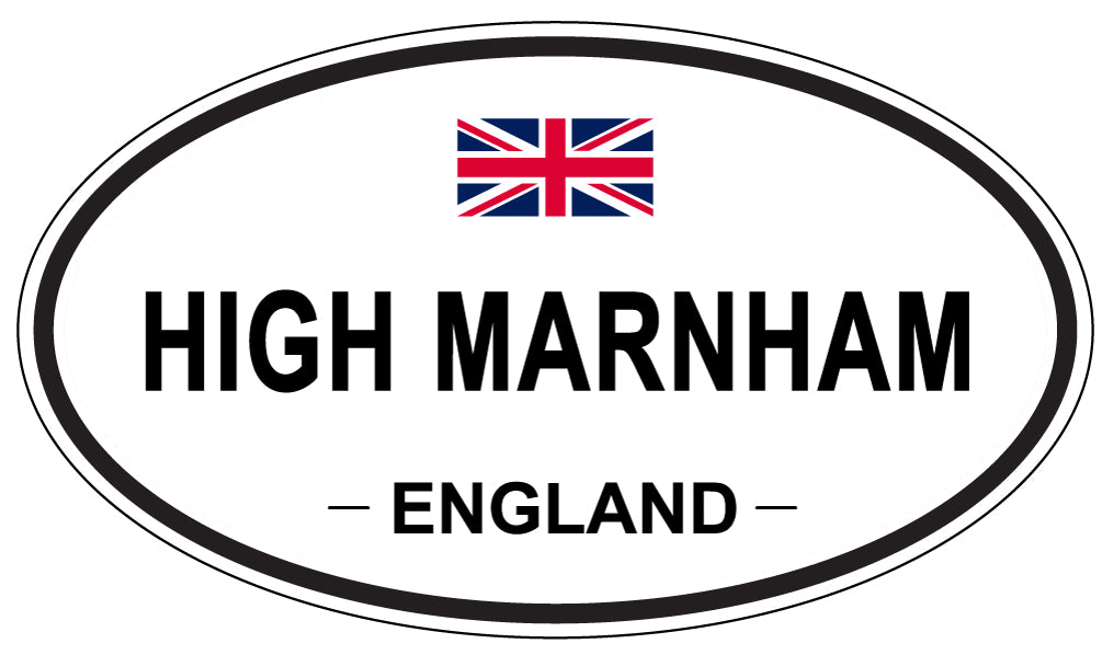 HIGH MARNHAM, ENGLAND - Oval Sticker