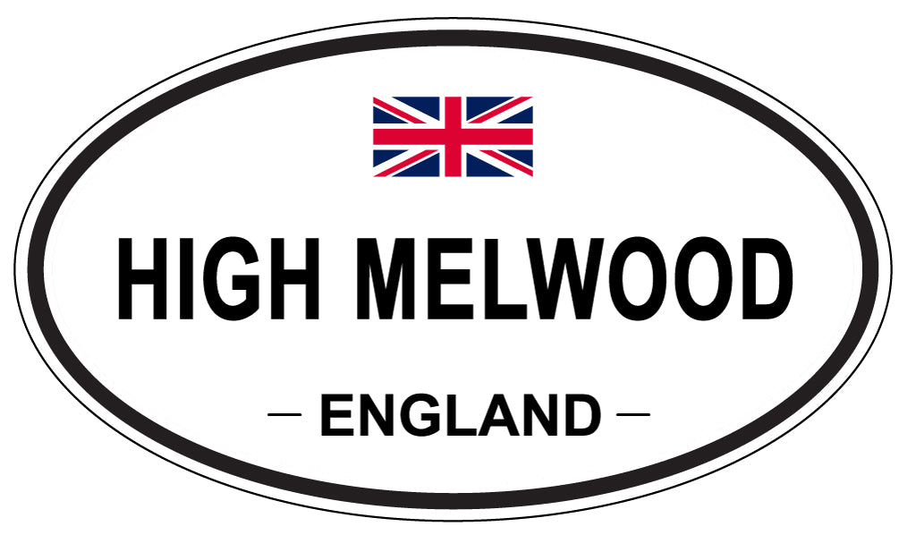 HIGH MELWOOD, ENGLAND - Oval Sticker