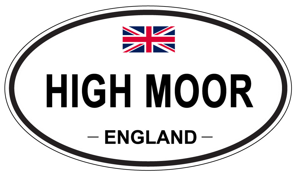 HIGH MOOR, England - Oval Magnet