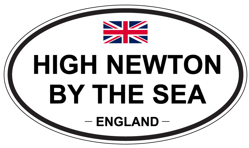 HIGH NEWTON BY THE SEA, ENGLAND - Oval Sticker