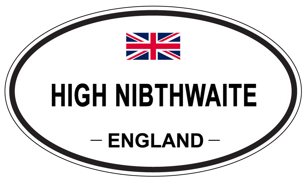 HIGH NIBTHWAITE, ENGLAND - Oval Sticker
