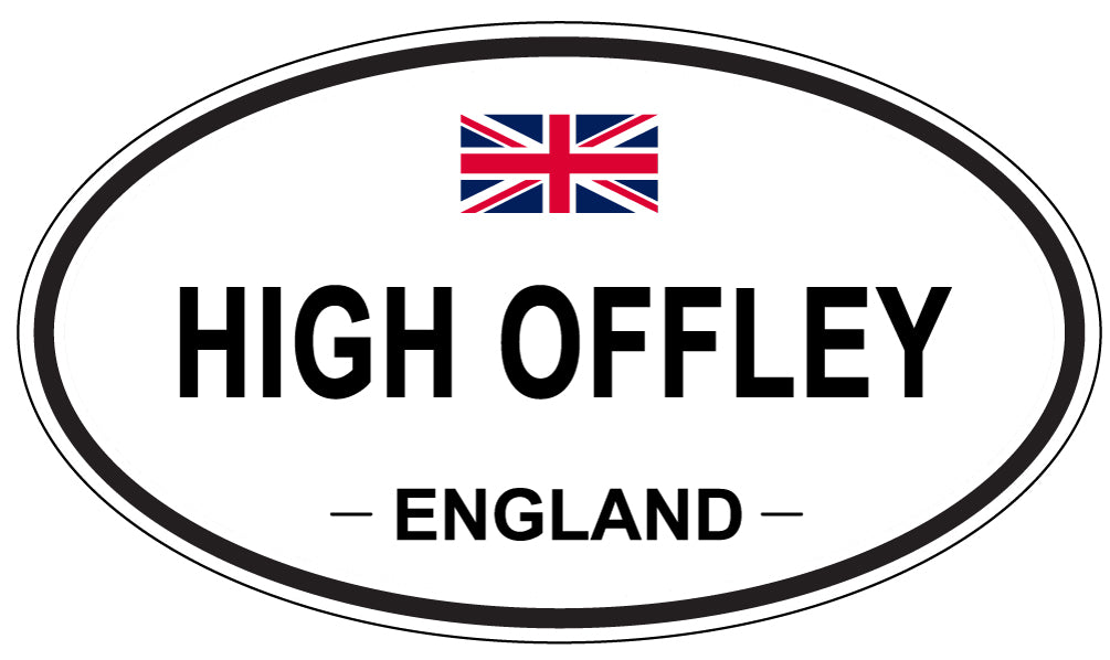 HIGH OFFLEY, England - Oval Magnet