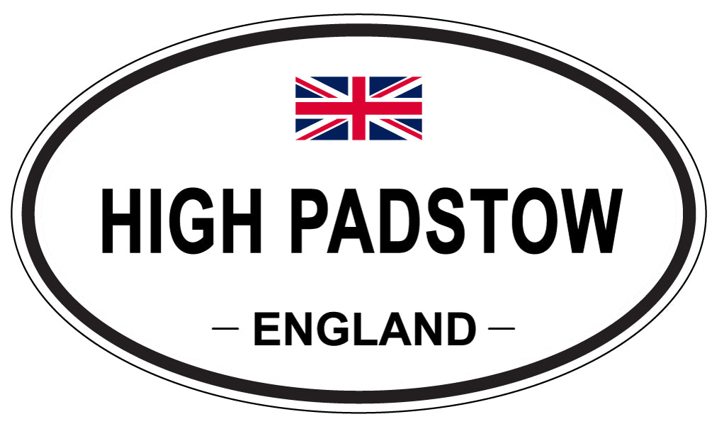 HIGH PADSTOW, ENGLAND - Oval Sticker