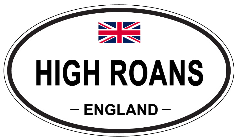 HIGH ROANS, England - Oval Magnet