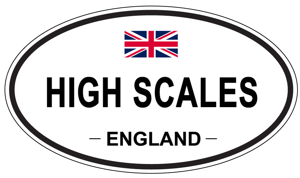HIGH SCALES, England - Oval Magnet