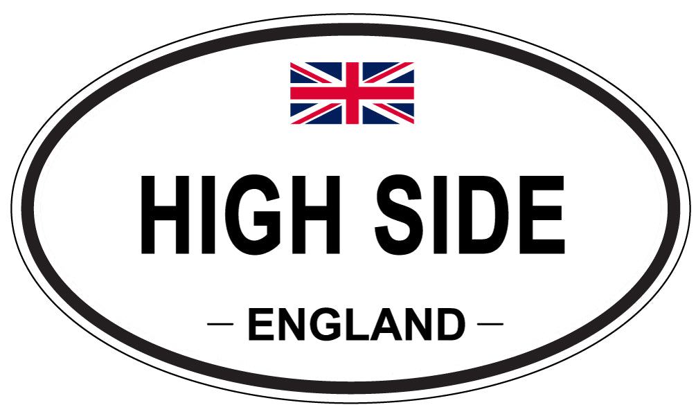 HIGH SIDE, England - Oval Magnet