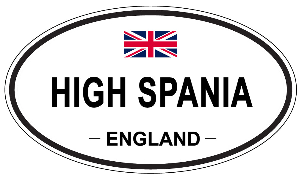 HIGH SPANIA, England - Oval Magnet