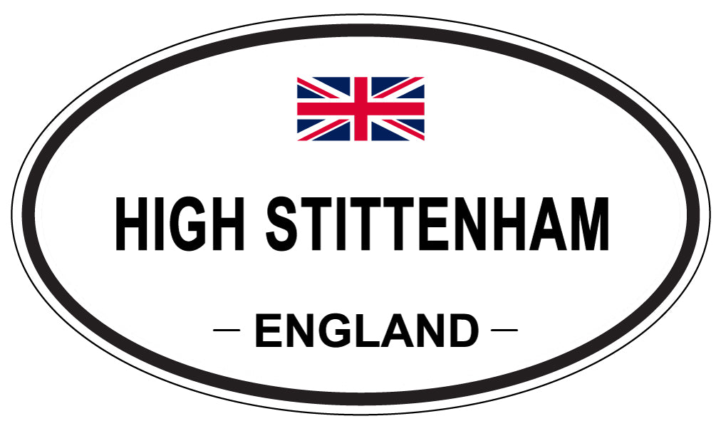 HIGH STITTENHAM, ENGLAND - Oval Sticker