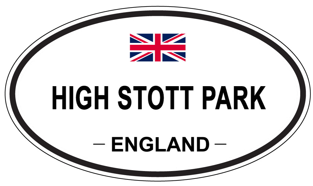HIGH STOTT PARK, ENGLAND - Oval Sticker