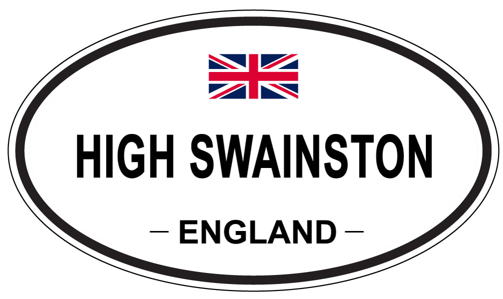 HIGH SWAINSTON, ENGLAND - Oval Sticker