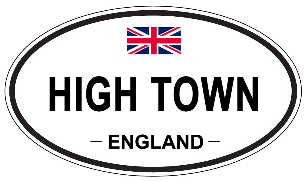 HIGH TOWN, England - Oval Magnet