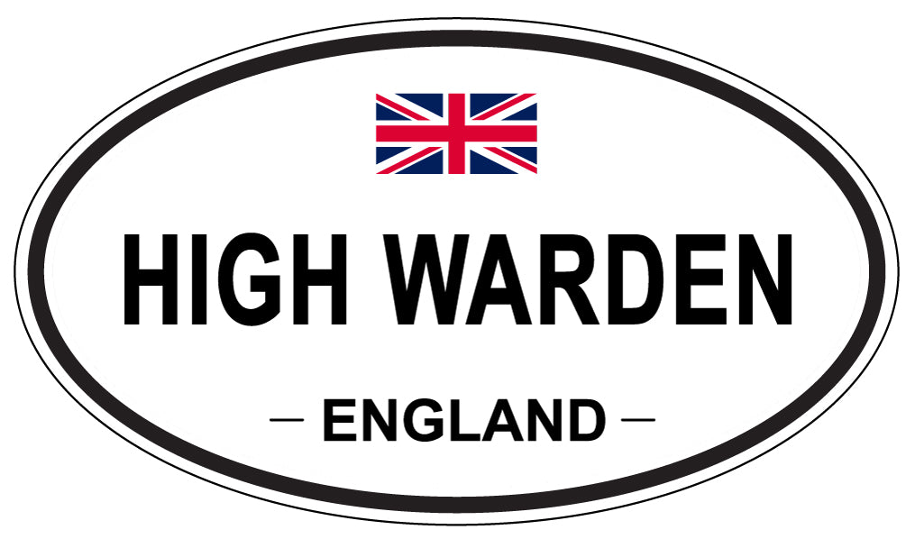 HIGH WARDEN, England - Oval Magnet
