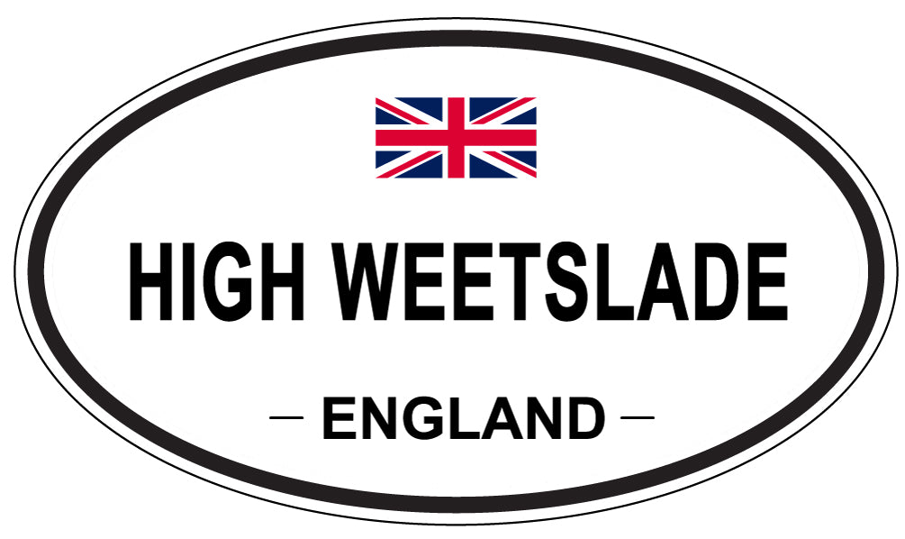 HIGH WEETSLADE, England - Oval Magnet
