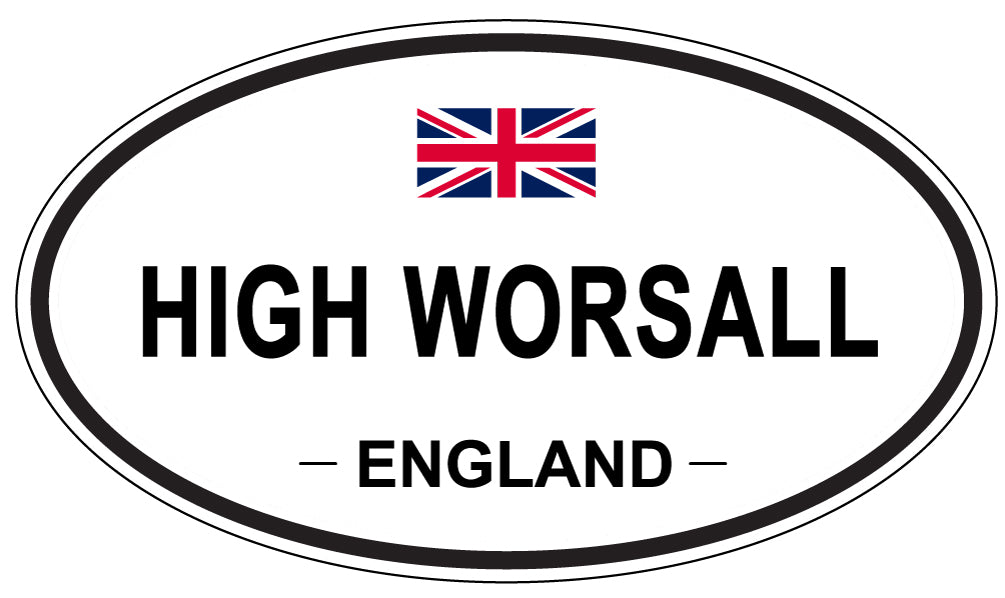 HIGH WORSALL, England - Oval Magnet