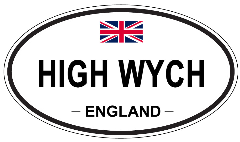 HIGH WYCH, ENGLAND - Oval Sticker