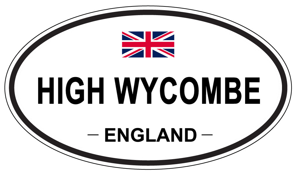 HIGH WYCOMBE, ENGLAND - Oval Sticker