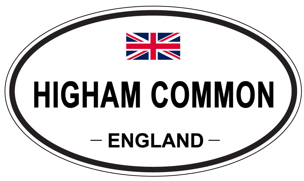 HIGHAM COMMON, England - Oval Magnet
