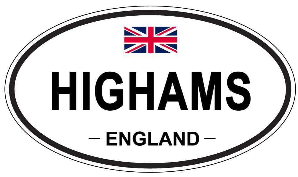 HIGHAMS, England - Oval Magnet