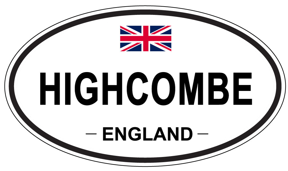 HIGHCOMBE, ENGLAND - Oval Sticker