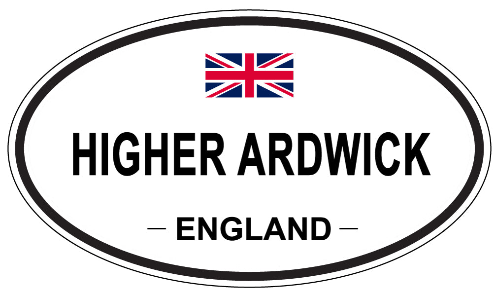 HIGHER ARDWICK, ENGLAND - Oval Sticker