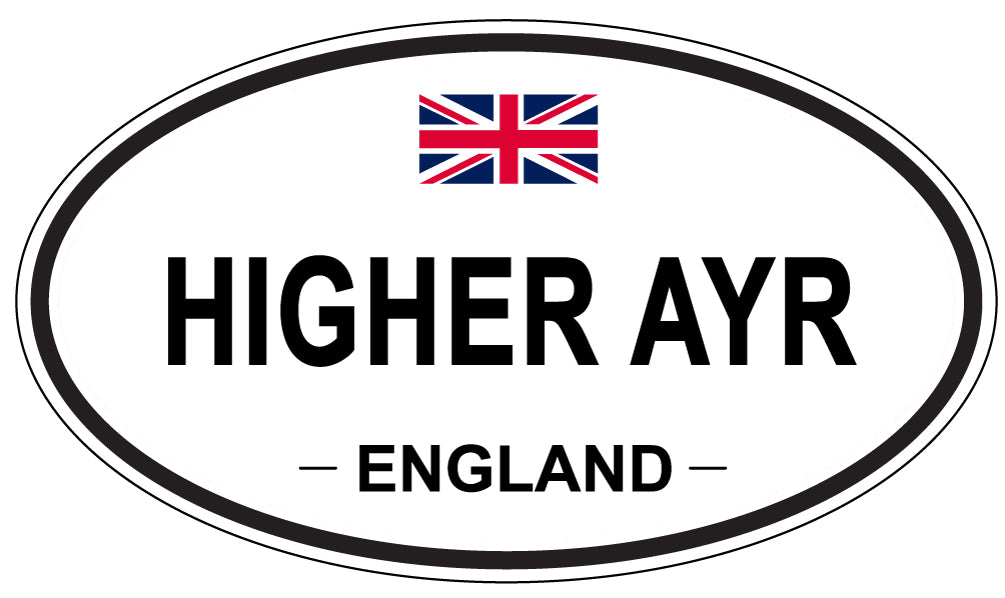 HIGHER AYR, ENGLAND - Oval Sticker